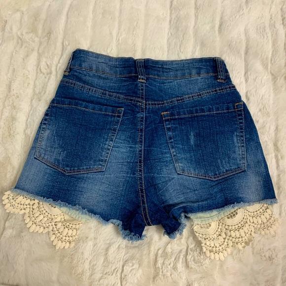 Blue high waisted bluenotes Jean shorts - Picture 2 of 4